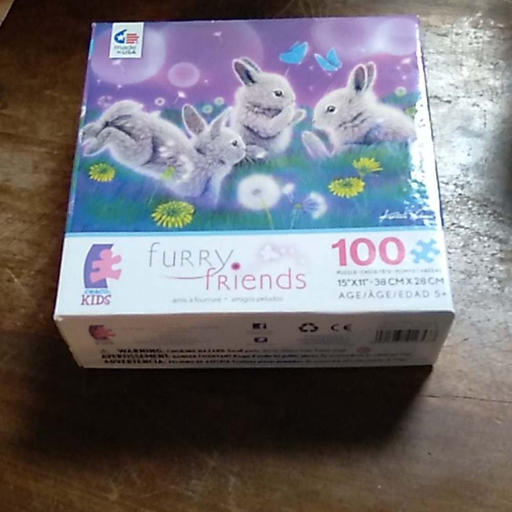 Adorable 100 piece bunny puzzle